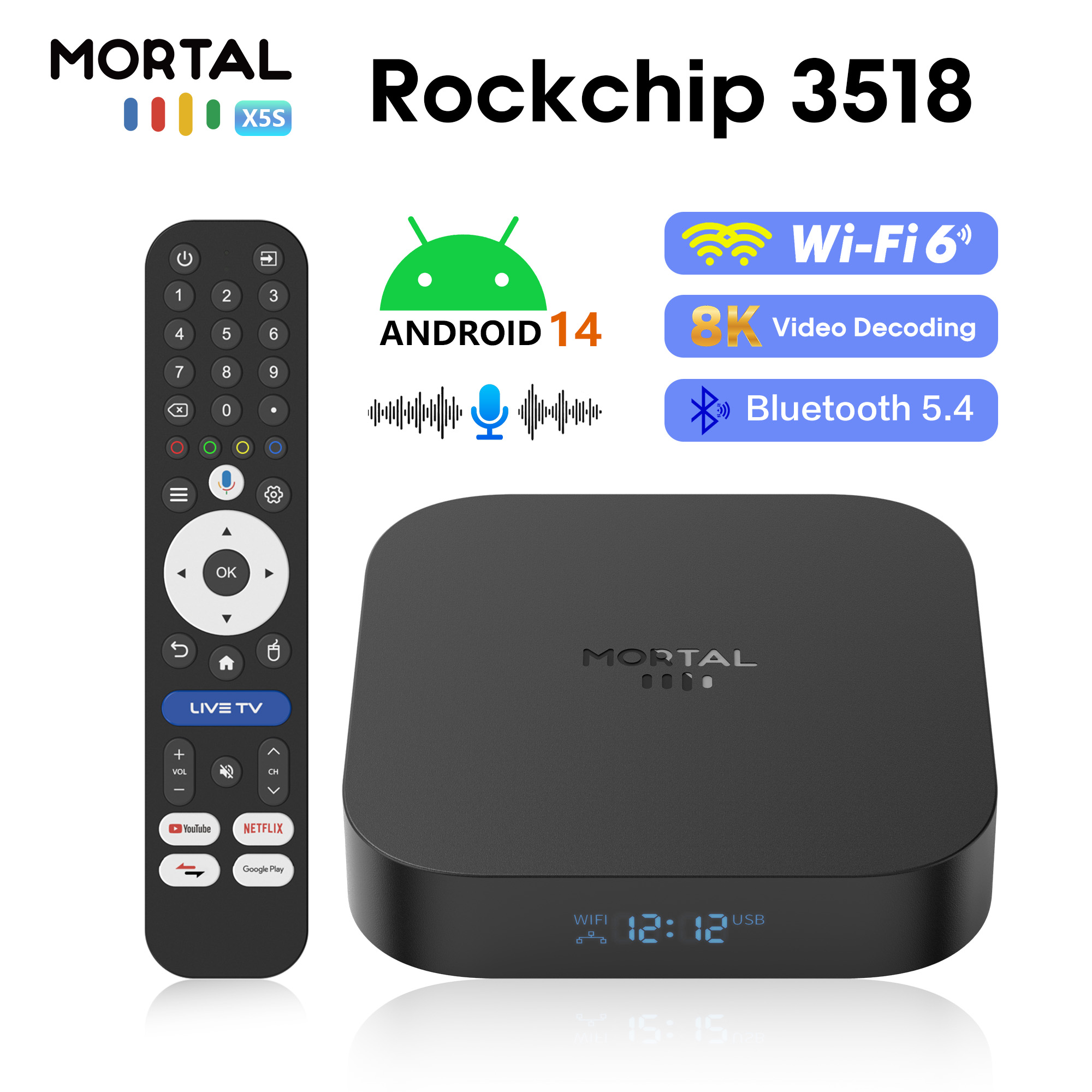 Global X5S Android14 Smart TV  - огляд і ціна Radxa Rock 5B 16Gb